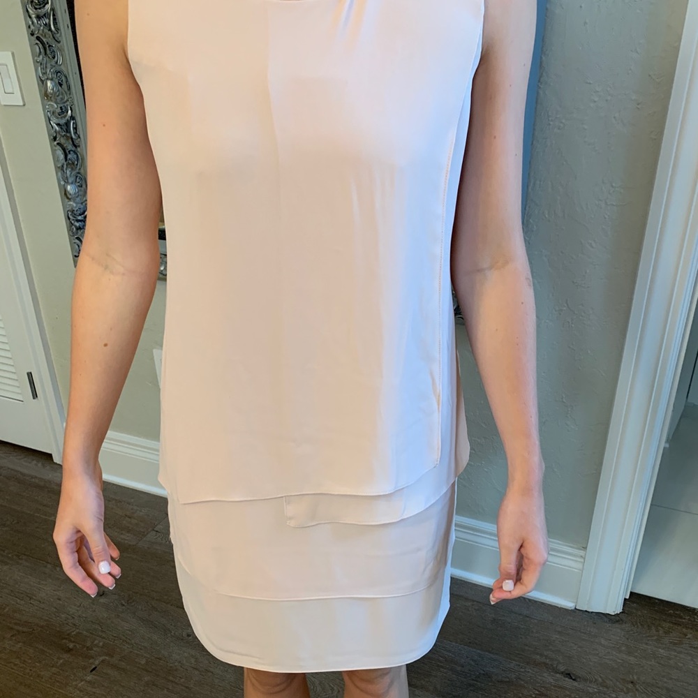 BCBG blush dress layered dress. Size 0 - Picture 1 of 2